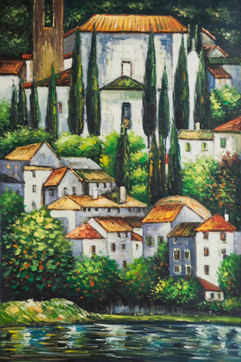 Church In Cassone - Gustav Klimt Painting